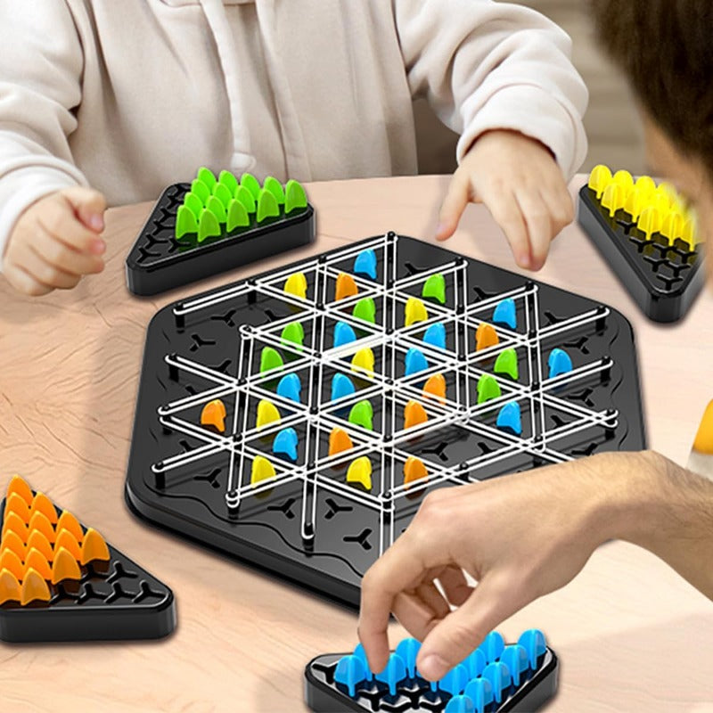 Triangle Chain Strategy Board Game