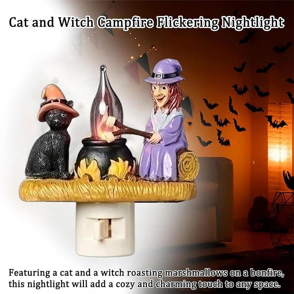 🔥Last Day Sale Price | Ghost Campfire Flickering Nightlight✨🔥👻