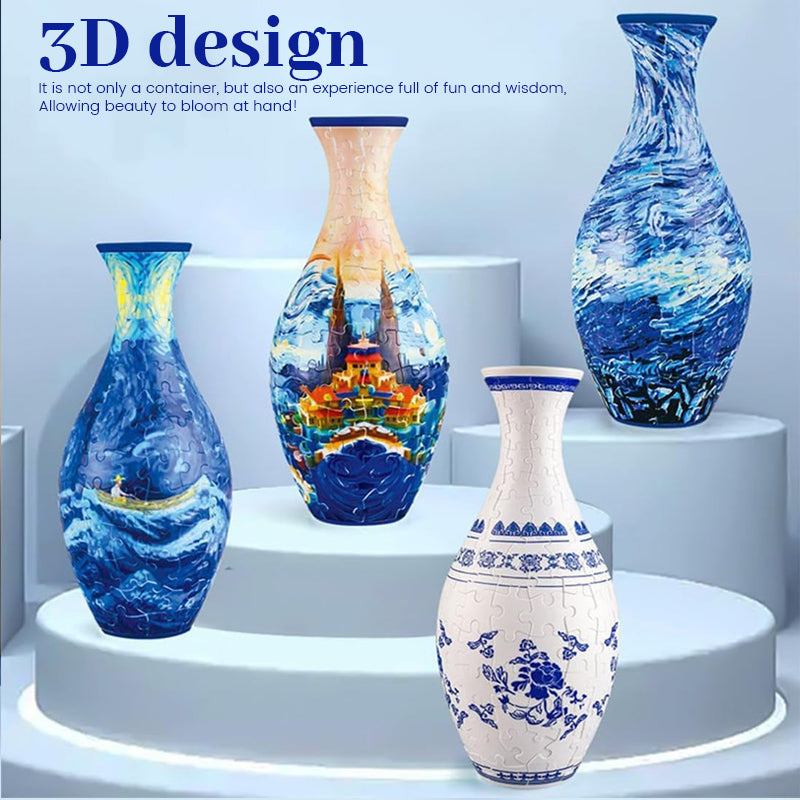 3D Art Puzzle Vase