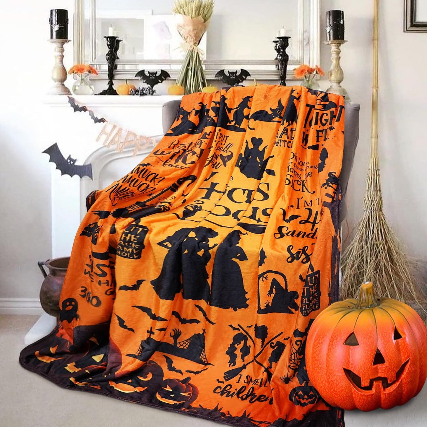 Moonloom™ – Halloween Witch Throw Blanket