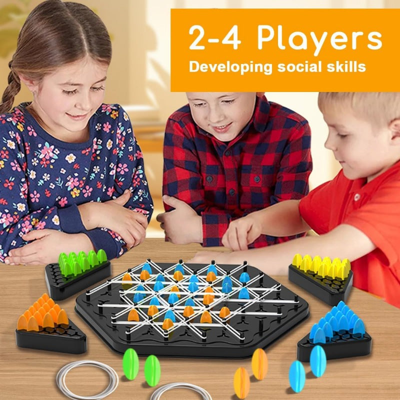 Triangle Chain Strategy Board Game