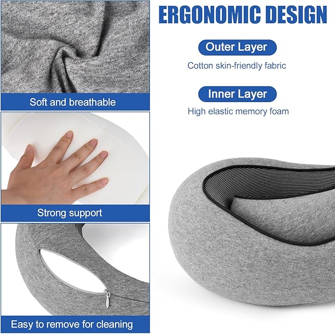 Aprolo™ Travel Neck Pillow - Comfortable and full Neck Support