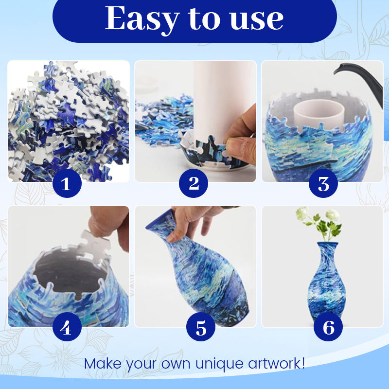 3D Art Puzzle Vase