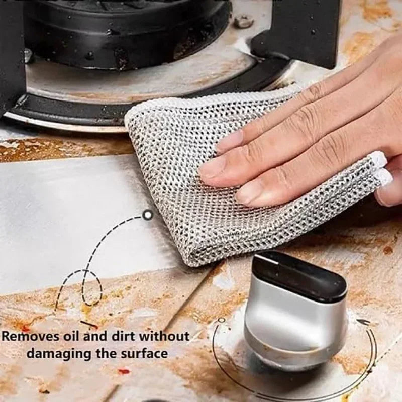 Abrasive fiber dishcloth (set of 10)