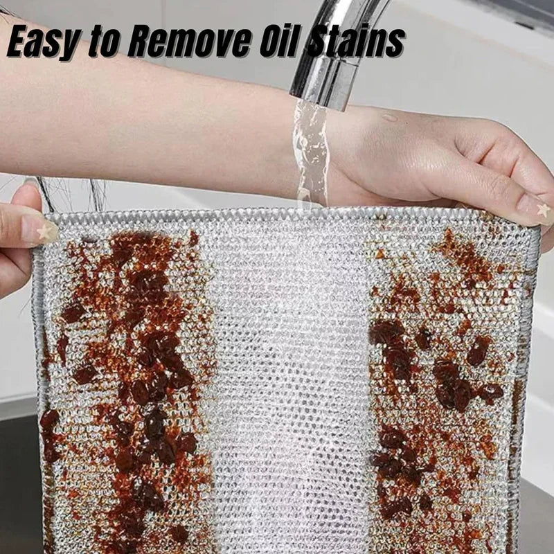 Abrasive fiber dishcloth (set of 10)