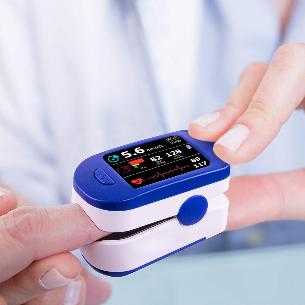 HERMSA™ High-Precision Multi-Purpose Non-Invasive Medical Device(For Blood Glucose, Blood Oxygen, and Blood Pressure Monitoring)[99.9% Accuracy]