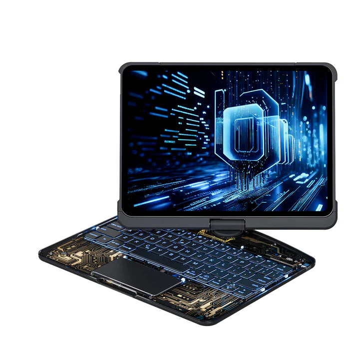 Transparent 360° iPad Keyboard Case