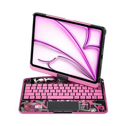 Transparent 360° iPad Keyboard Case