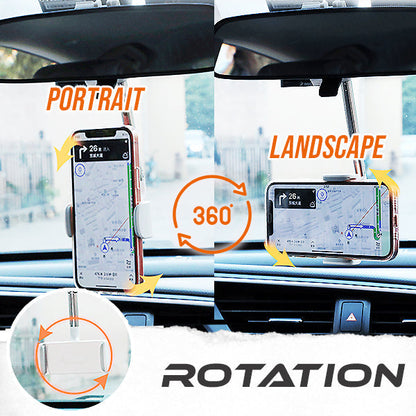 360° Rearview Mirror Phone Holder